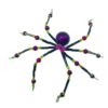 Medium beaded spider gift in Purple, black, orange and green (Christmas spider) by Natalie Jayne Designs