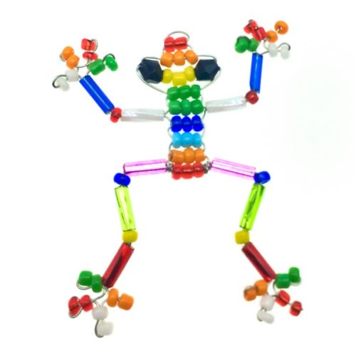 Handmade Beaded Magnetic Frogs- Frogo